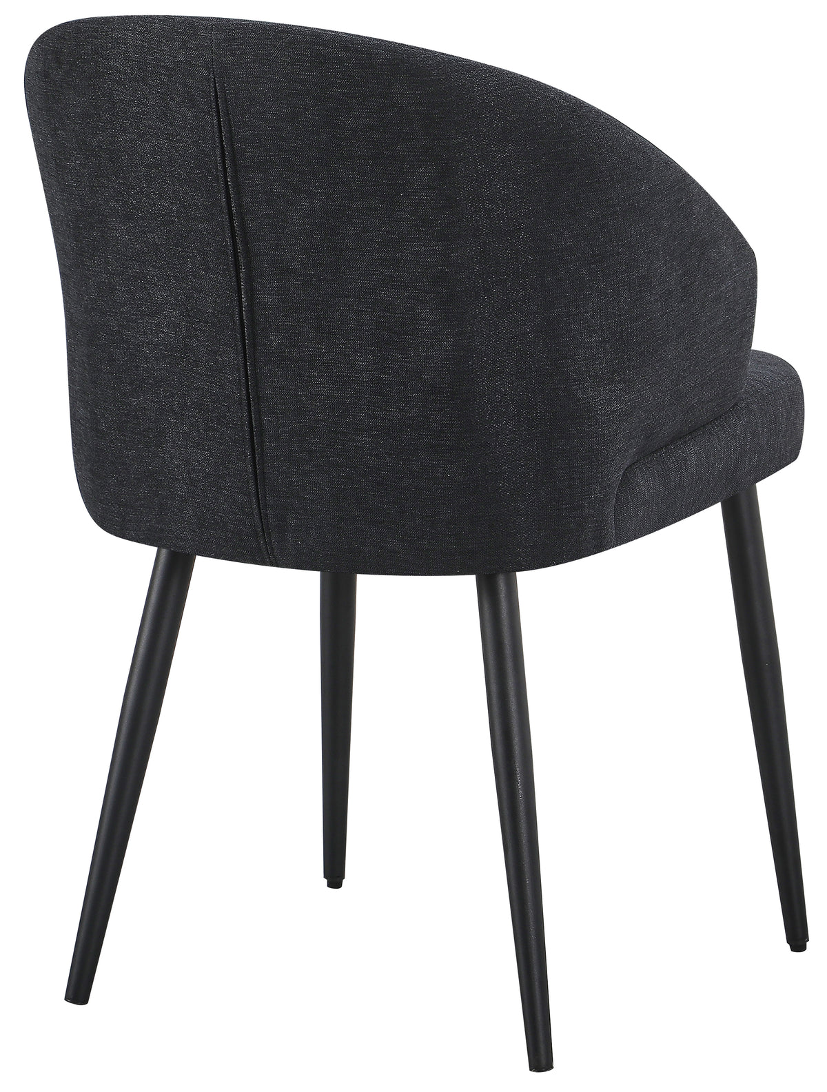 Chaise tapissée Atiblle en tissage graphite