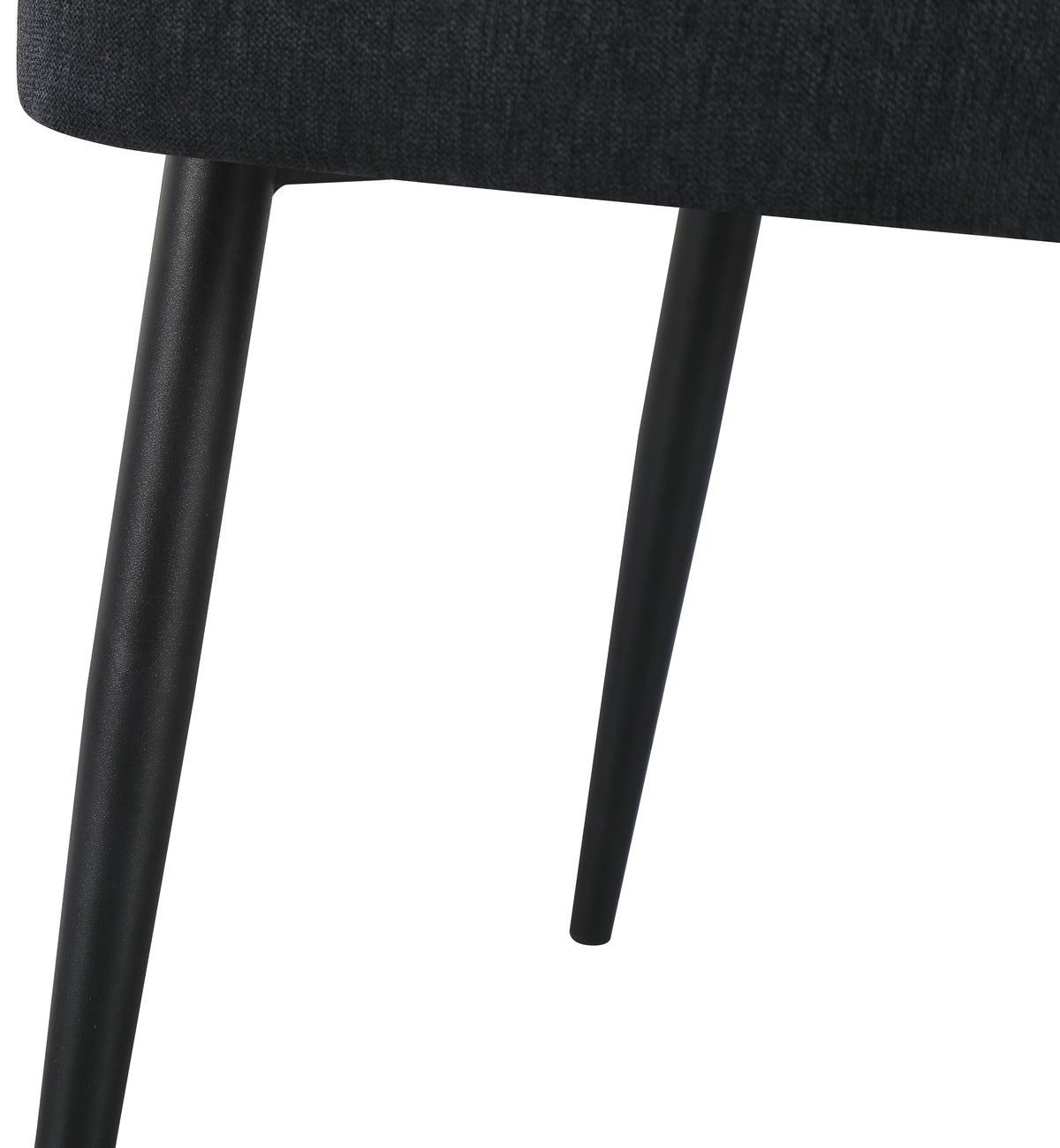 Chaise tapissée Atiblle en tissage graphite