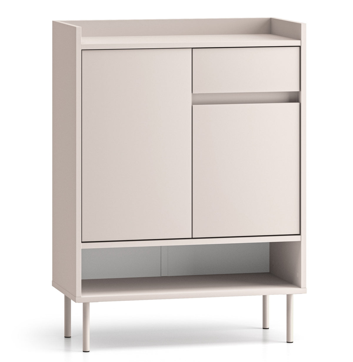 Armoire à chaussures Dioce 2 portes avec tiroir 70 cm Cachemire