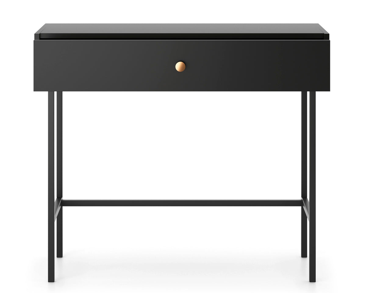 Coiffeuse Divenos avec tiroir 93 cm Noire