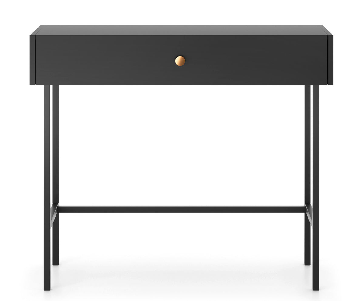 Coiffeuse Divenos avec tiroir 93 cm Noire
