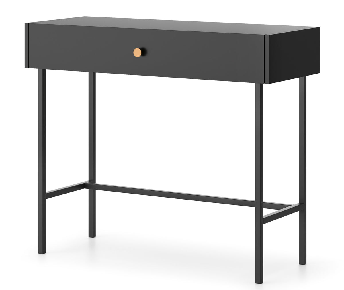 Coiffeuse Divenos avec tiroir 93 cm Noire