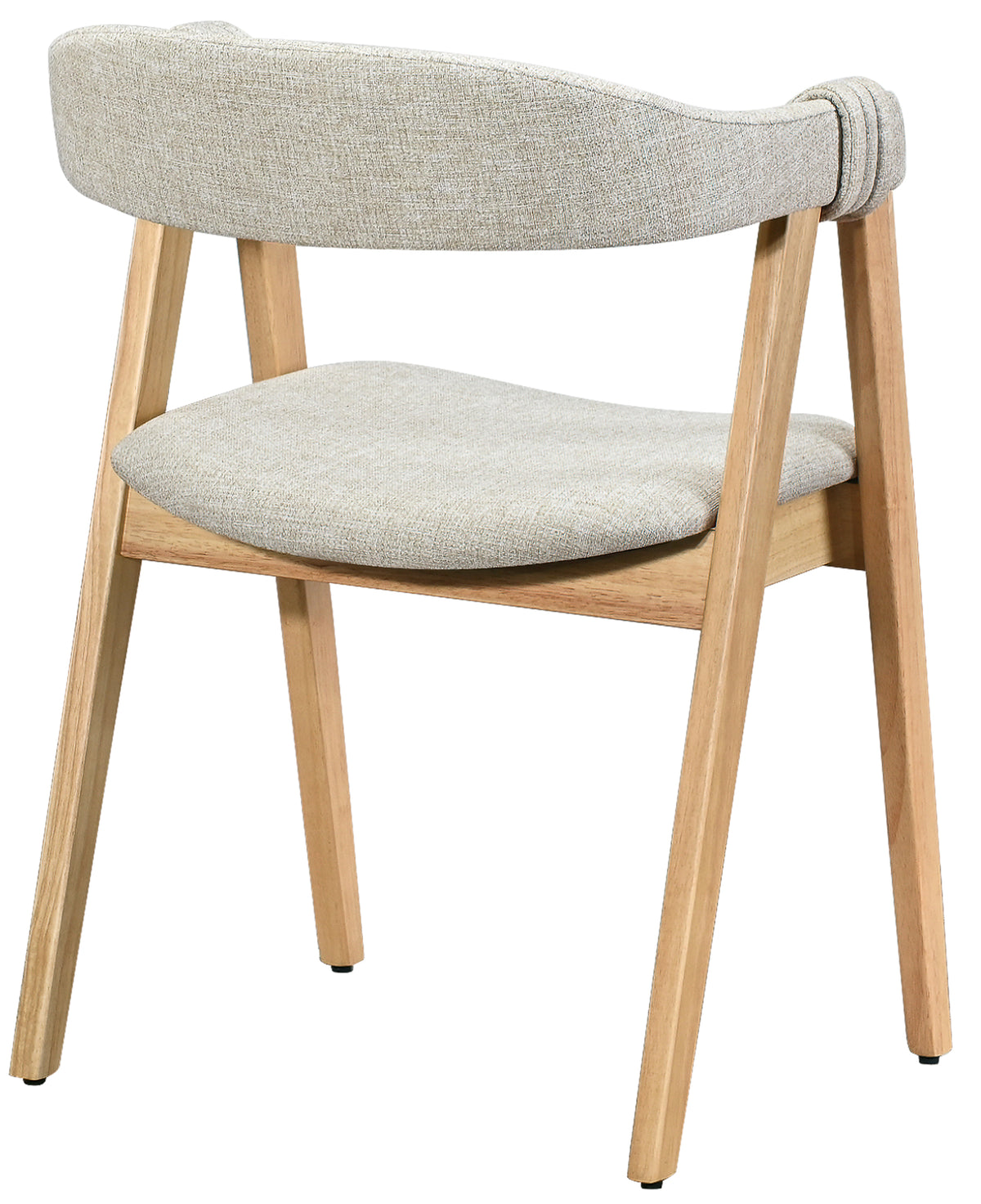 Chaise en bois pour salle à manger Inneles chêne naturel/beige