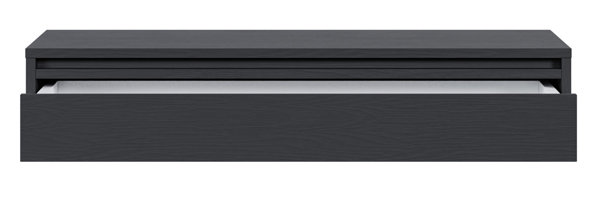 Console Evo suspendue avec tiroir 90 cm Noir