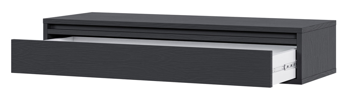 Console Evo suspendue avec tiroir 90 cm Noir