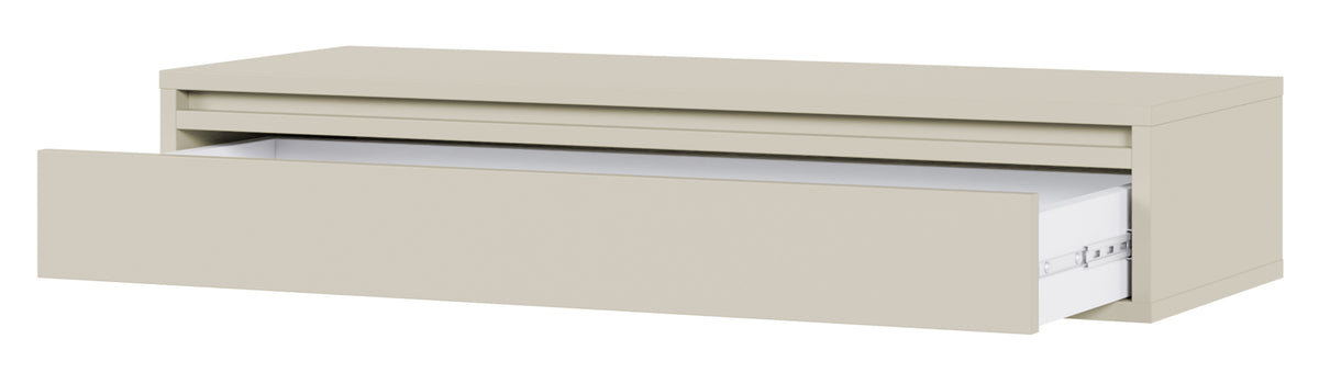 Hängende Evo-Konsole mit Schublade, 90 cm, Kaschmir