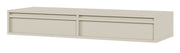 Coiffeuse Evo suspendue 110 cm cachemire avec tiroirs