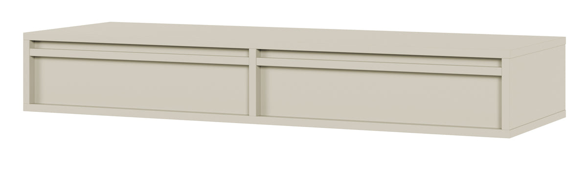 Coiffeuse Evo suspendue 110 cm cachemire avec tiroirs