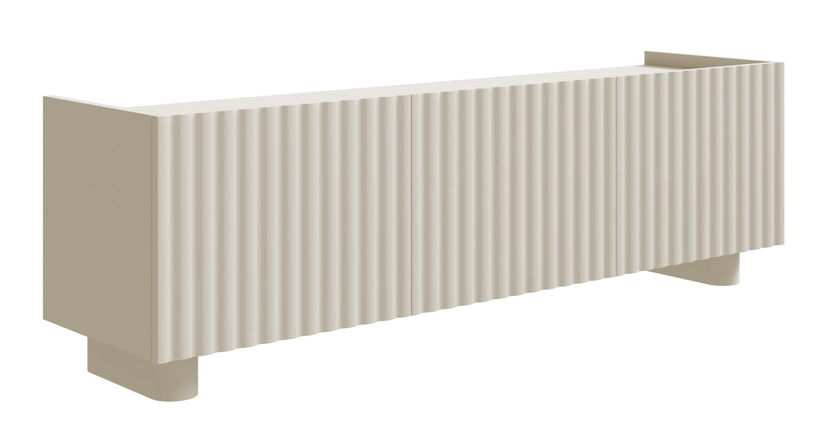 Meuble TV trois portes Fiorra 144 cm cachemire