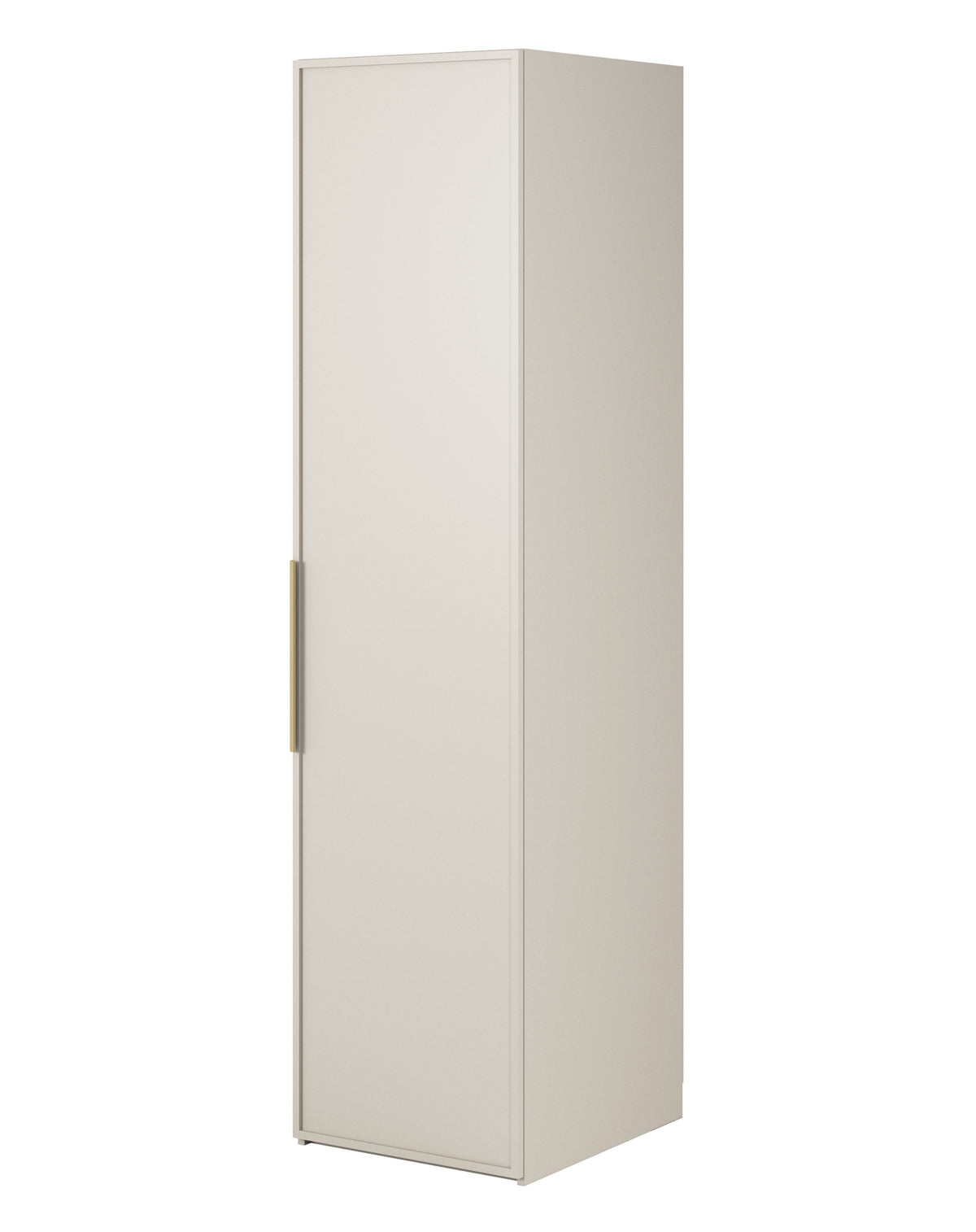 Armoire 1 porte Frame avec tringle 50 cm Gris beige