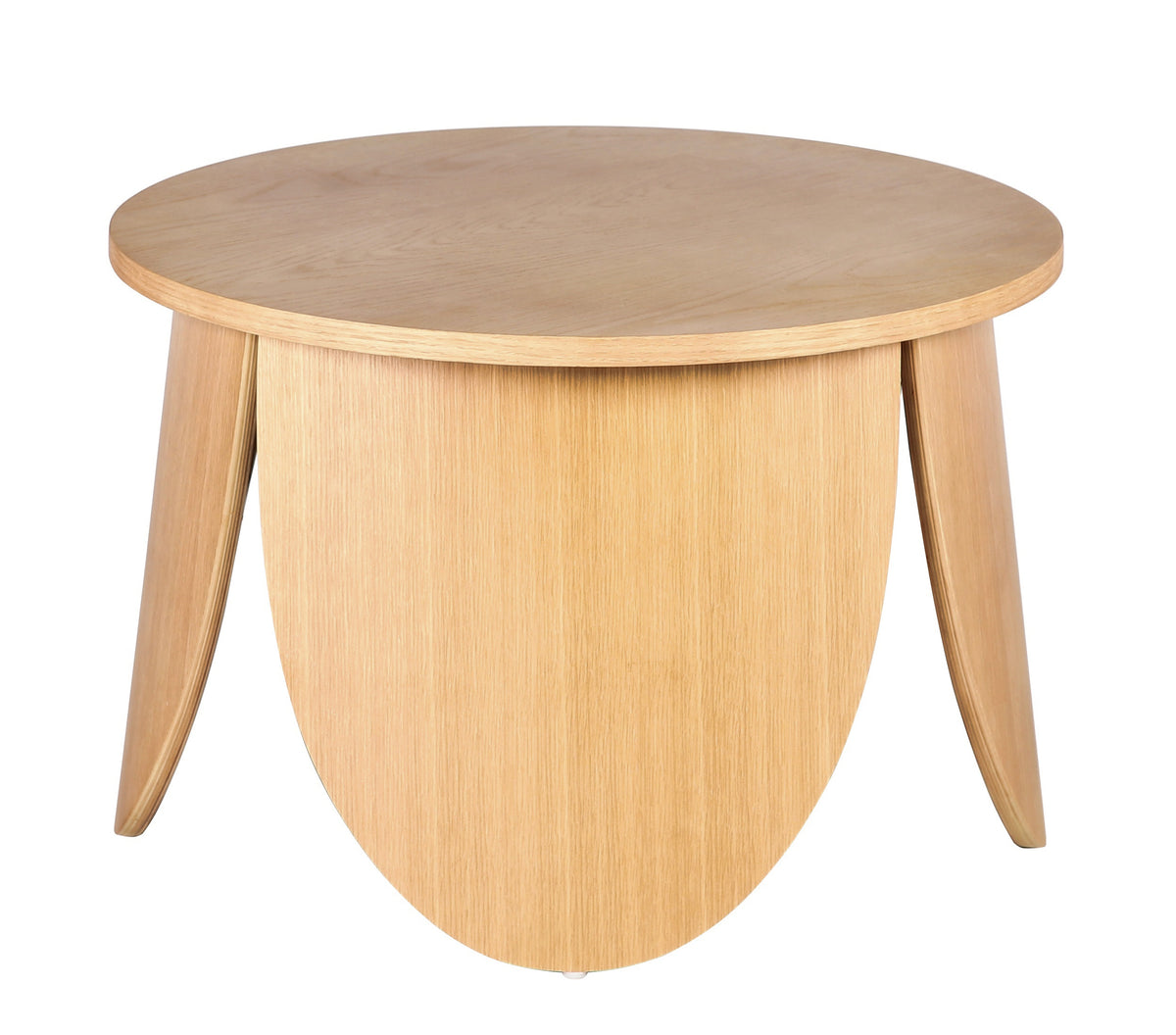 Table basse ronde Vivially diamètre 60 cm chêne naturel