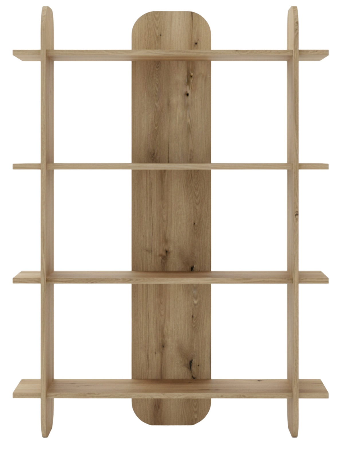 Étagère Livio à quatre étagères 107 cm Chêne Evoke