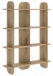 Étagère Livio à quatre étagères 107 cm Chêne Evoke