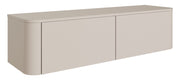 Meuble TV Luvio suspendu et sur pied 140 cm cachemire