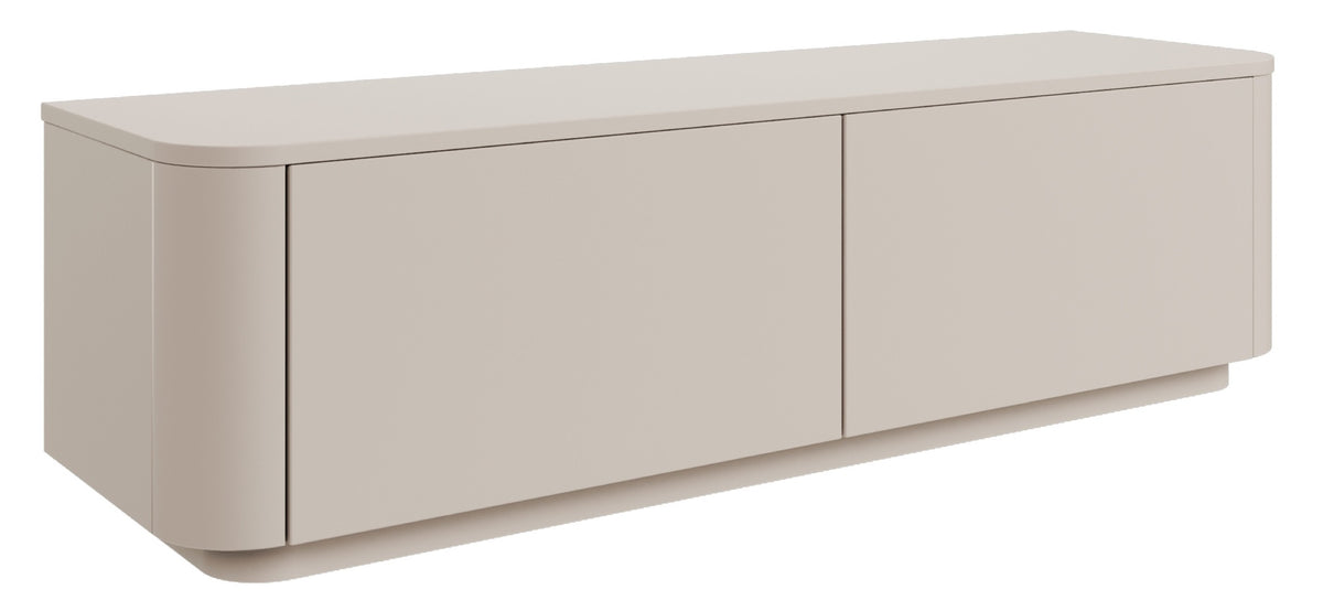 Meuble TV Luvio suspendu et sur pied 140 cm cachemire