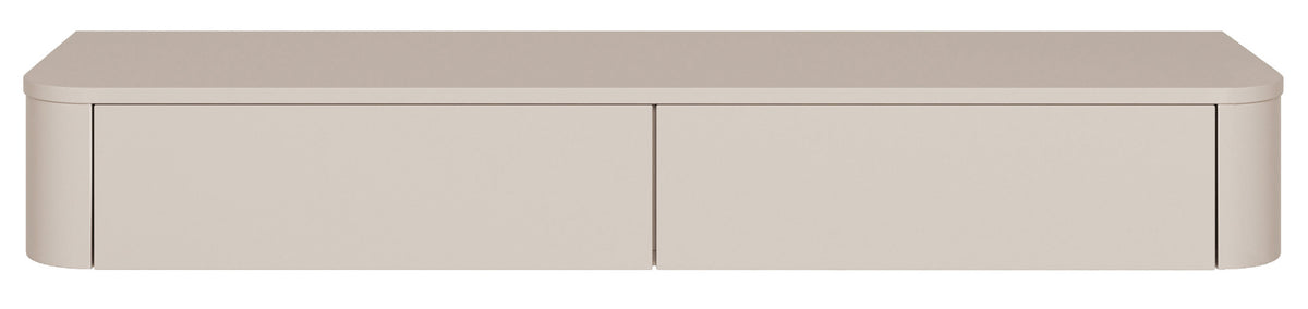 Meuble TV suspendu Luvio Slim 140 cm cachemire