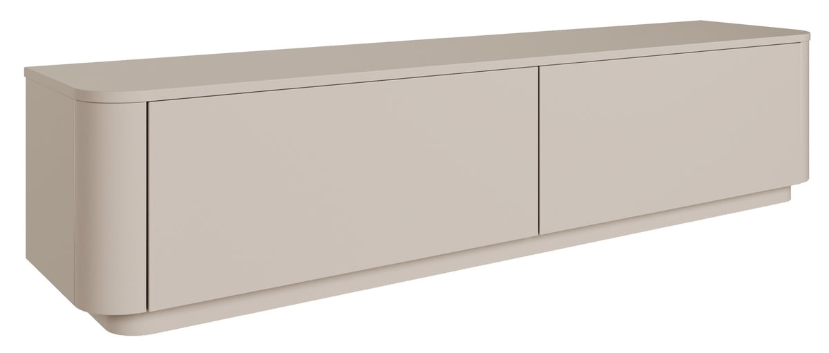 Meuble TV Luvio suspendu et sur pied 175 cm cachemire