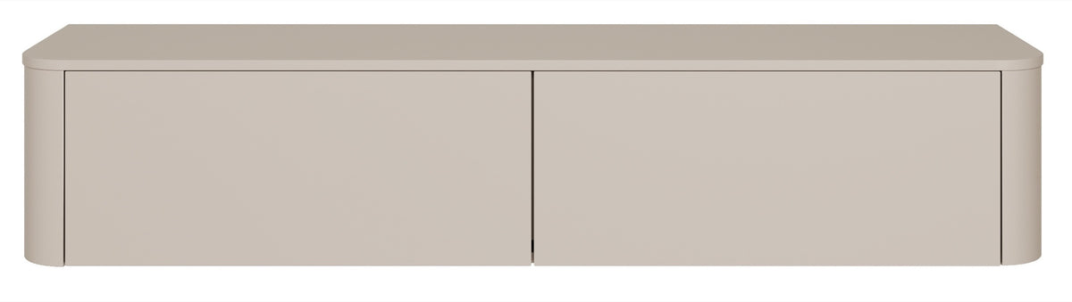 Meuble TV Luvio suspendu et sur pied 175 cm cachemire