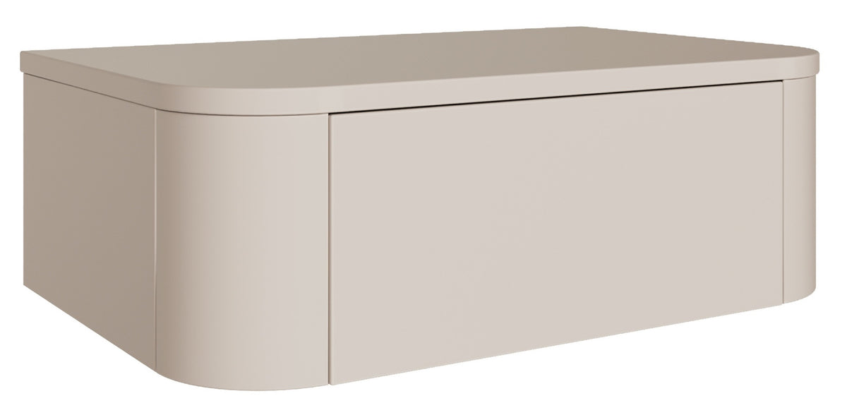 Ensemble de deux tables de chevet suspendues Luvio avec tiroirs 59 cm cachemire