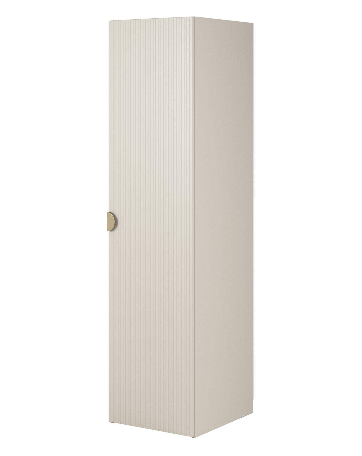 Armoire 1 porte Moonir avec tringle 50 cm Gris beige