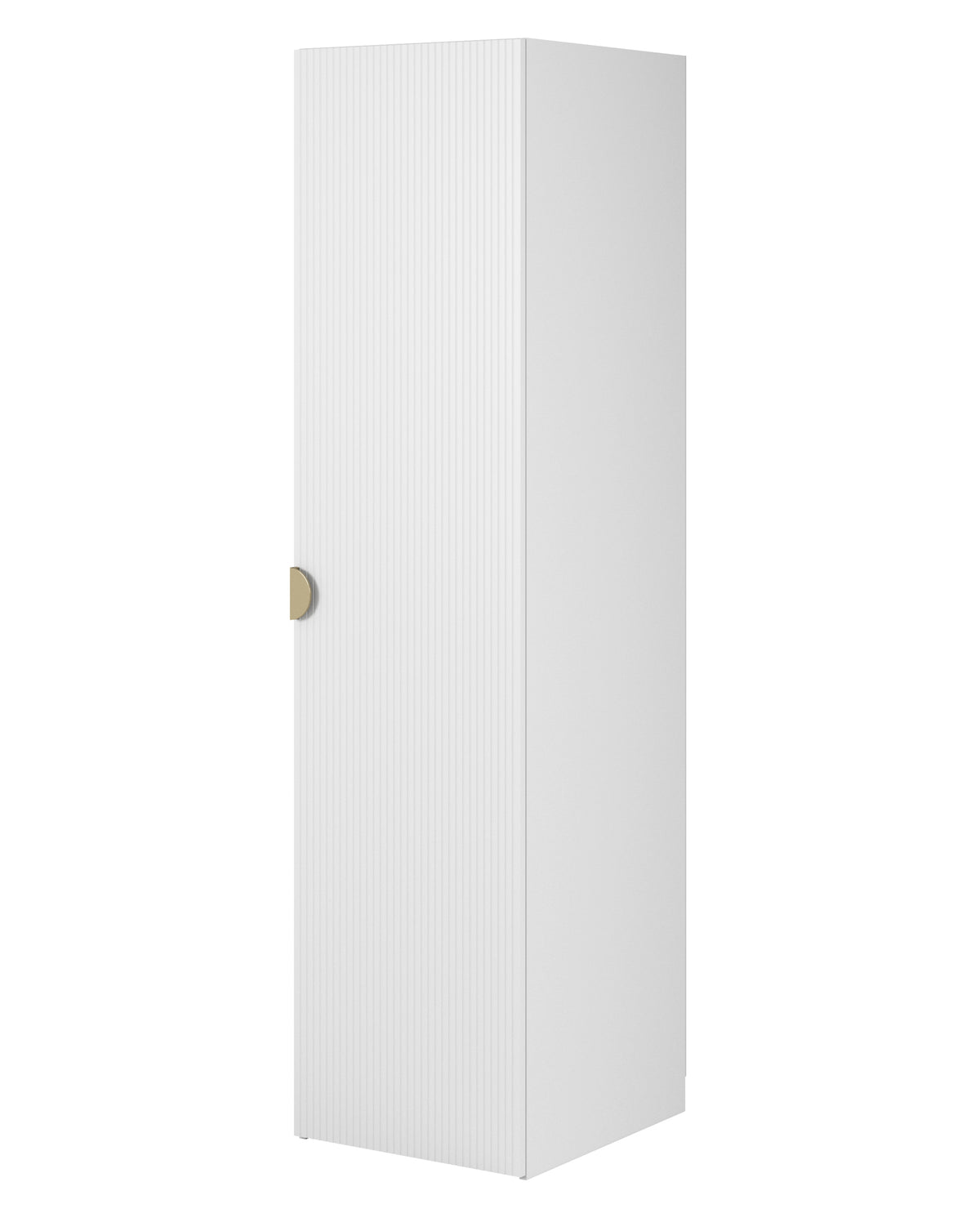 Armoire 1 porte Moonir avec tringle 50 cm Blanche