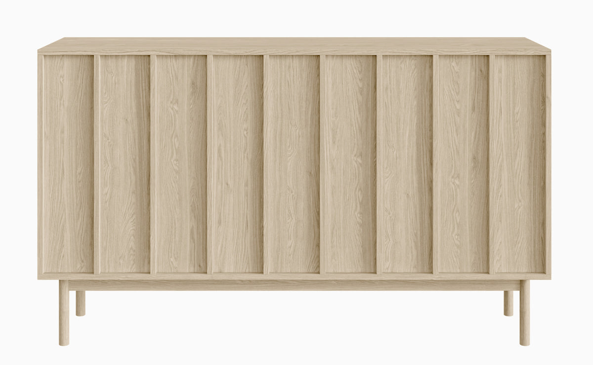 Drehtür-Kommode Neksto 150 cm geölte Eiche
