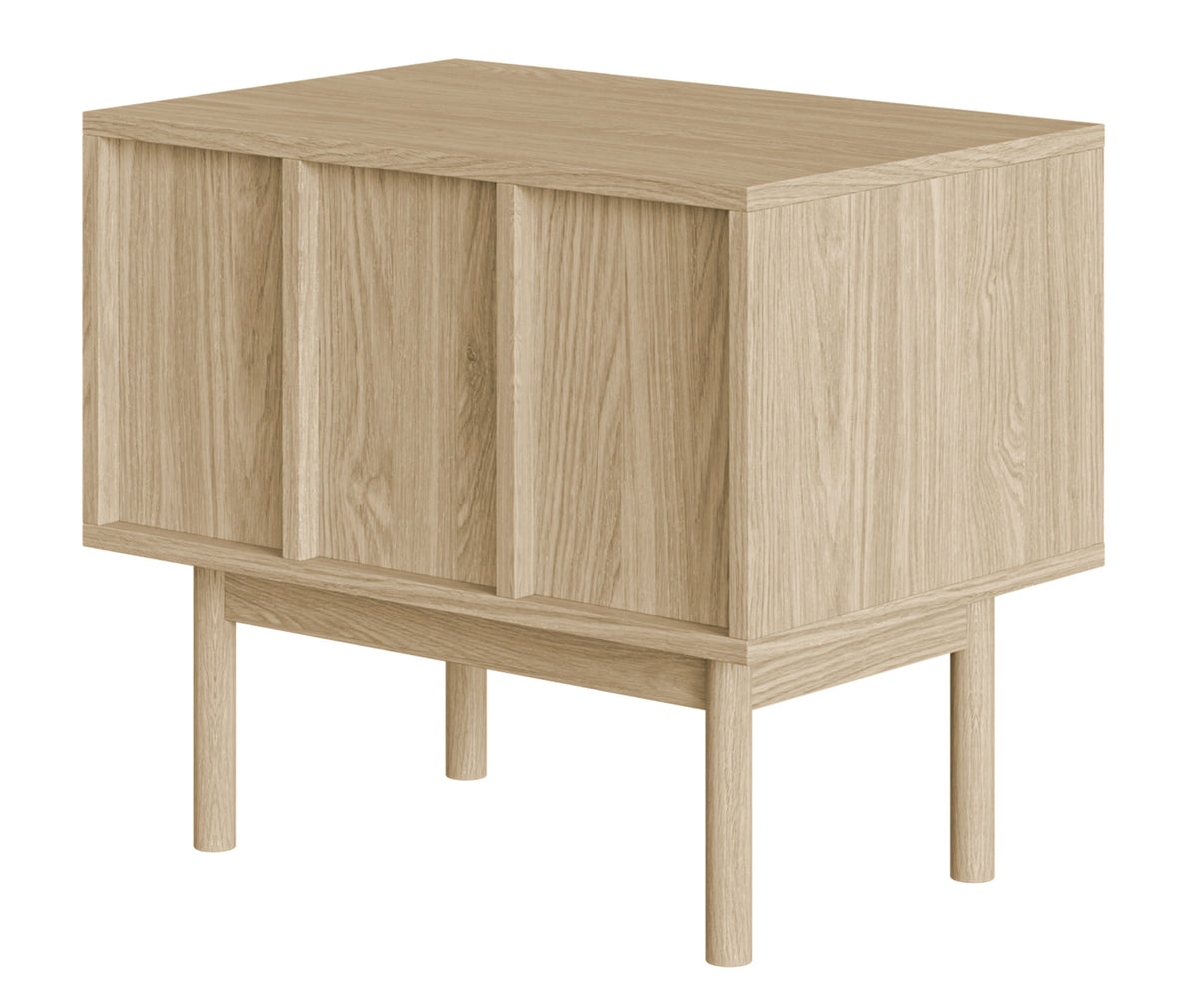 Table de chevet Neksto avec tiroir 58 cm Chêne huilé