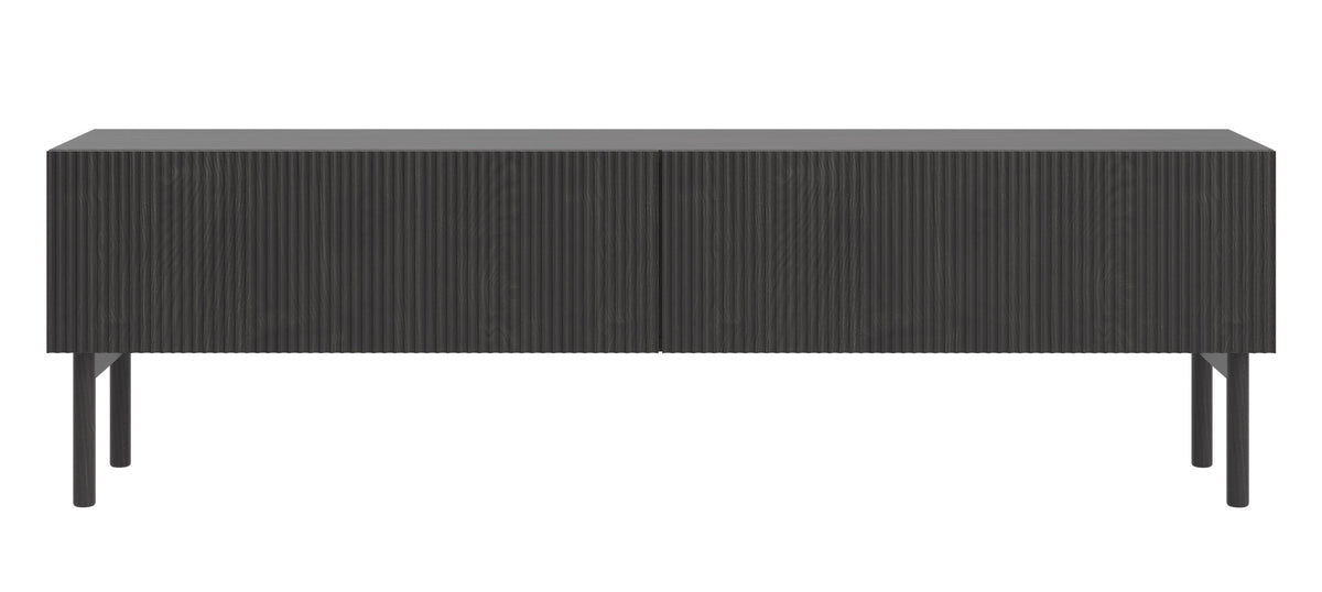Meuble TV Nolie 175 cm debout Frêne Portland Noir