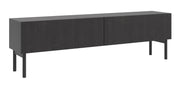 Meuble TV Nolie 175 cm debout Frêne Portland Noir