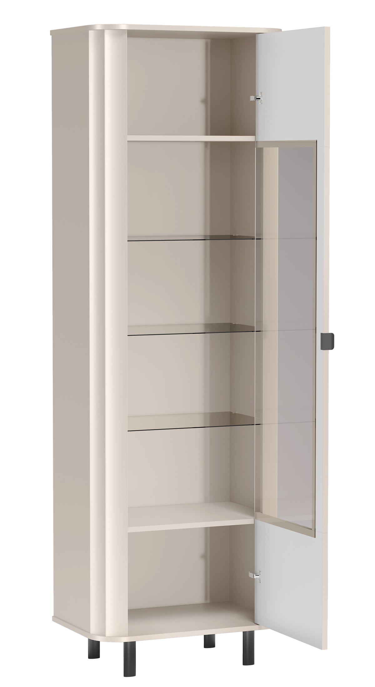 Vitrine haute Novado 65 cm 1 porte cachemire