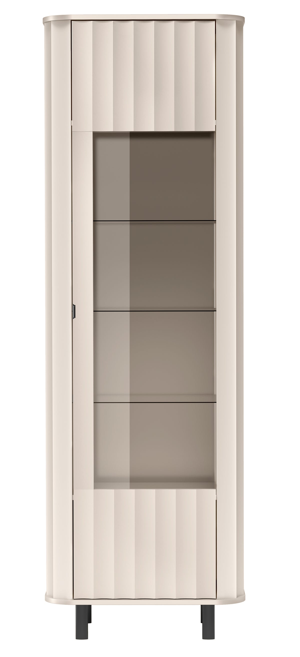 Vitrine haute Novado 65 cm 1 porte cachemire