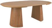 Table extensible Formisty 120-200x120 cm lames chêne naturel