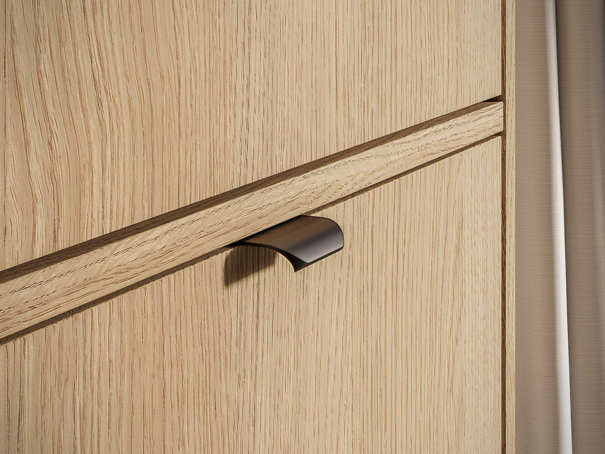 Vitrine 1 porte Heggers 54 cm chêne Mavelie