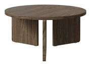 Table basse Preffines ronde 85 cm Noyer Wisconsin