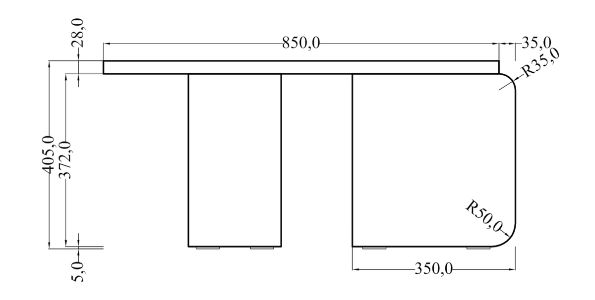 Runder Couchtisch Preffines 85 cm geölte Eiche