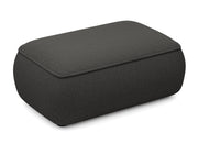 Pouf Ovo boucle gris foncé
