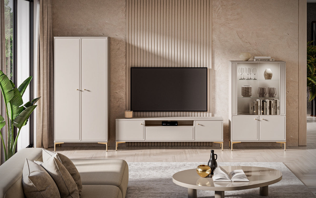 Armoire deux portes Sandro 89 cm cachemire
