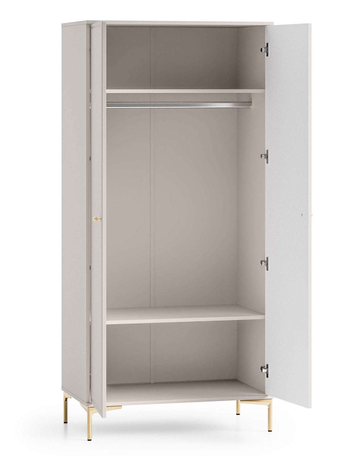 Armoire deux portes Sandro 89 cm cachemire