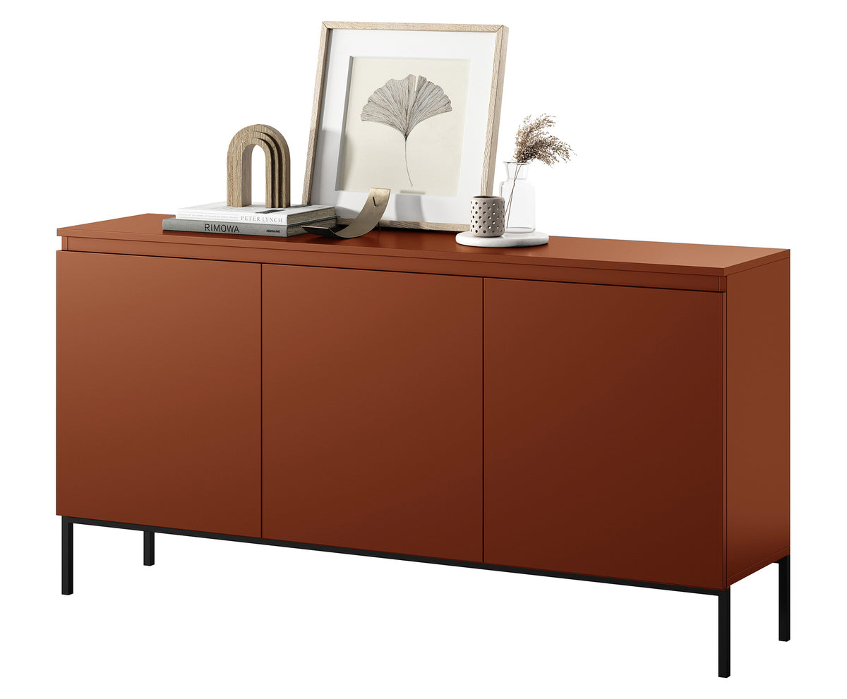 Commode trois portes Bemmi 150 cm Brique