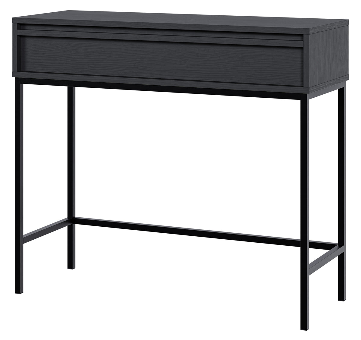 Evo-Konsole mit Schublade und Gestell 90 cm Schwarz