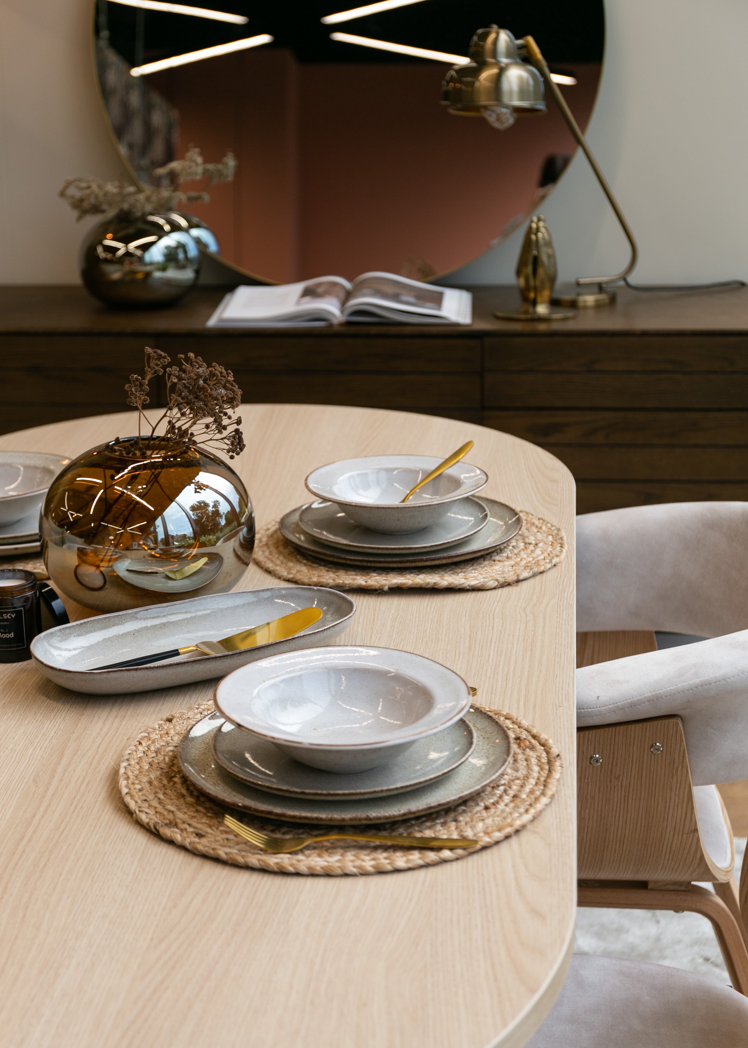 Esstisch Ovo oval 204 cm Lindberg Eiche