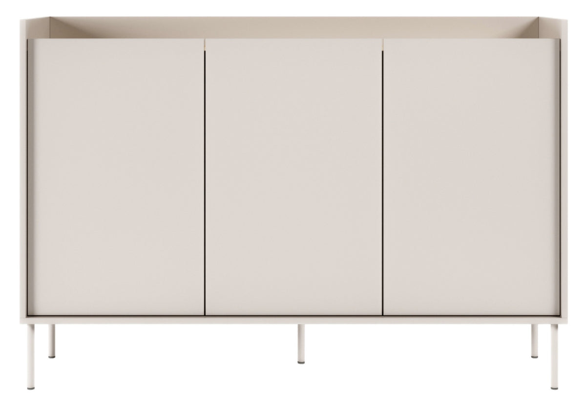 Drehtür-Kommode Tovi 140 cm Kaschmir/Lindberg-Eiche