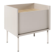 Table de chevet Tovi 1 porte 50 cm cachemire/chêne Lindberg