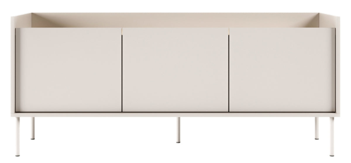TV-Schrank Tovi, dreitürig, 140 cm, Kaschmir/Lindberg-Eiche