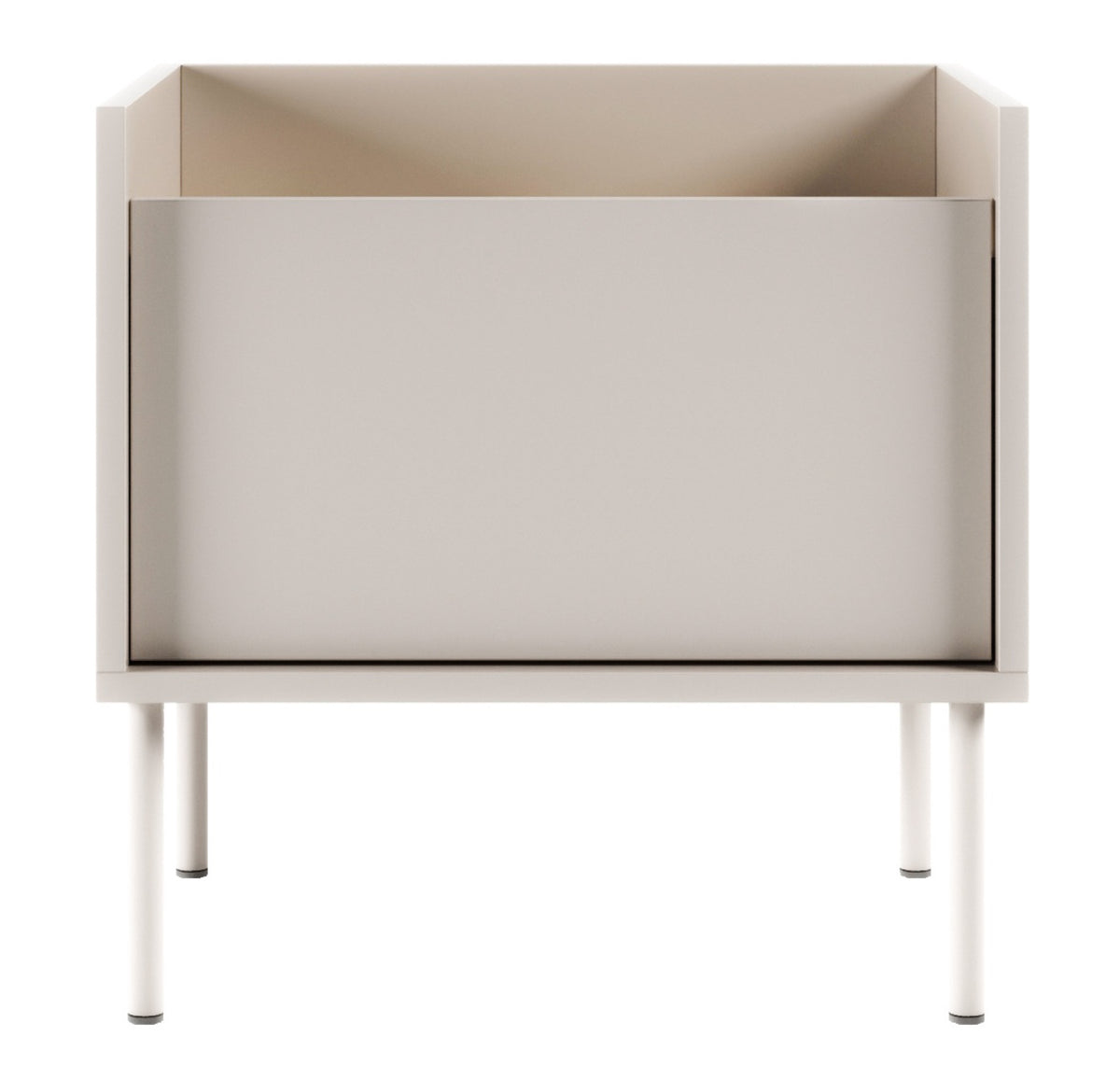 Table de chevet Tovi 1 porte 50 cm cachemire/chêne Lindberg