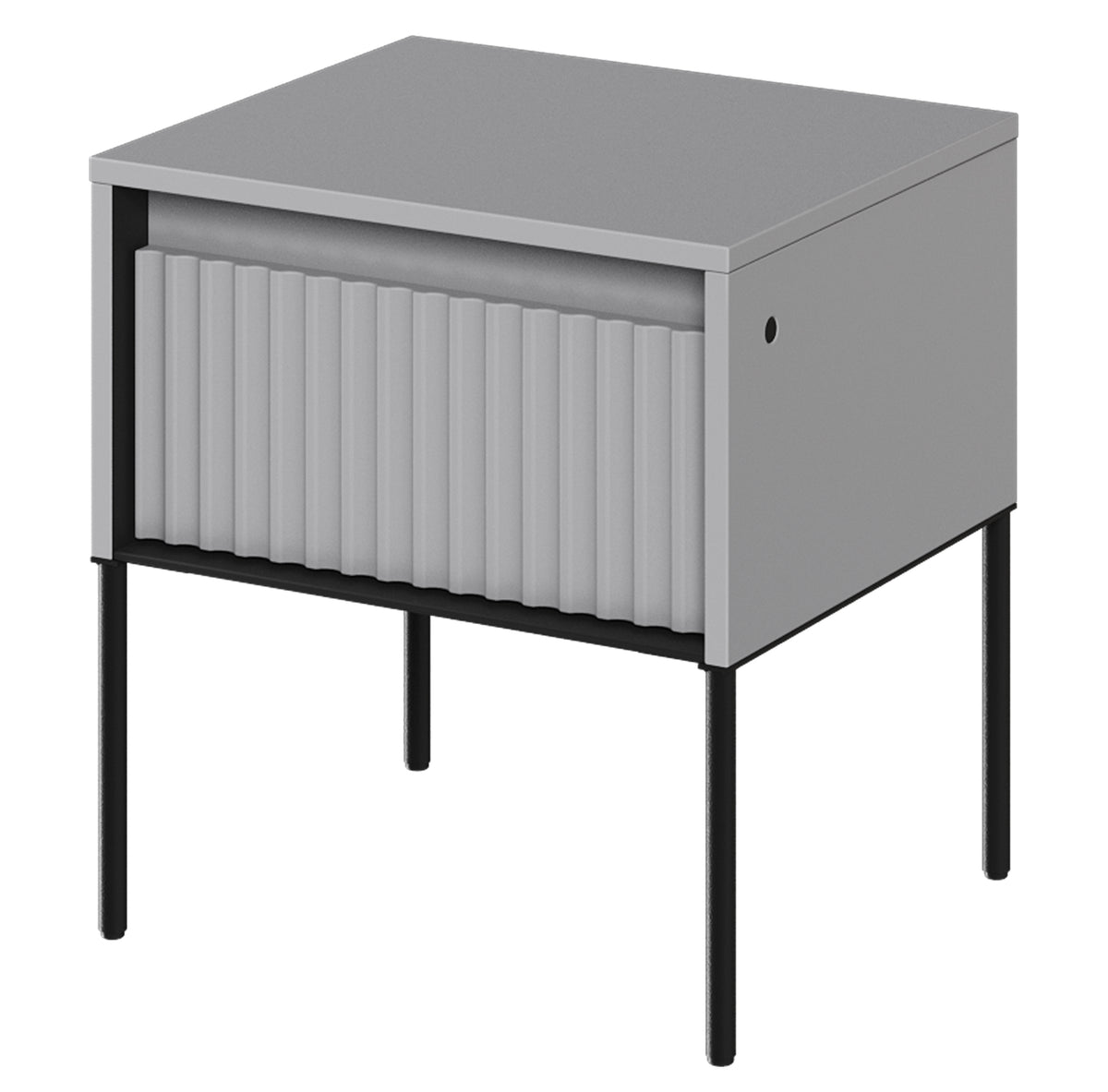 Table de chevet Trend 46 cm avec LED Gris