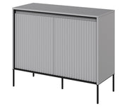 Commode 2 portes Trend 98 cm avec LED Gris
