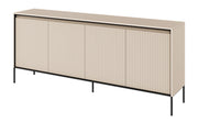 Commode basse Trend 4 portes 193 cm avec LED Beige