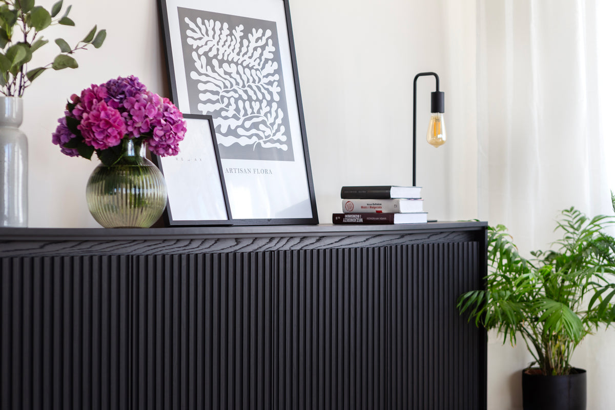 Meuble TV Trend 167 cm avec LED Noir