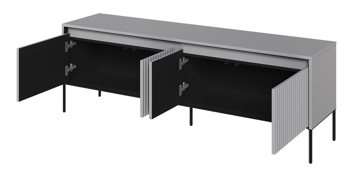 Meuble TV Trend 167 cm avec LED Gris